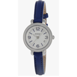 Bracelet de montre Fossil ES3335 Cuir Bleu 8mm